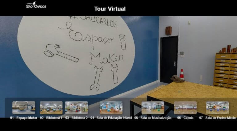 Colégios São Carlos e Nossa Senhora de Lourdes têm tour virtual