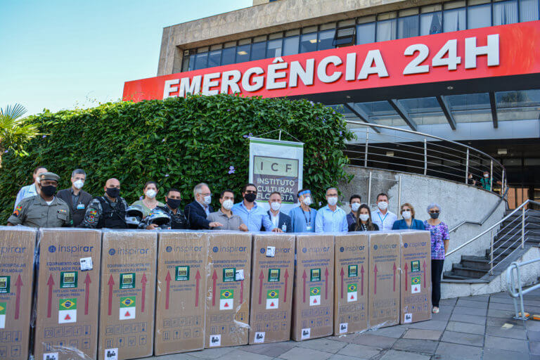 Hospital Mãe de Deus recebe doação de equipamentos de ventilação mecânica