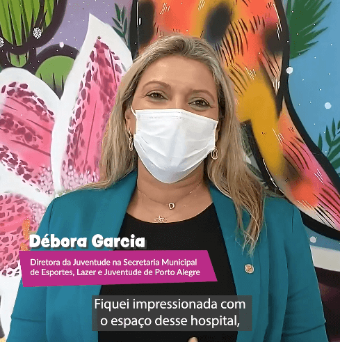 Hospital Santa Ana recebe visita especial nas alas de saúde mental
